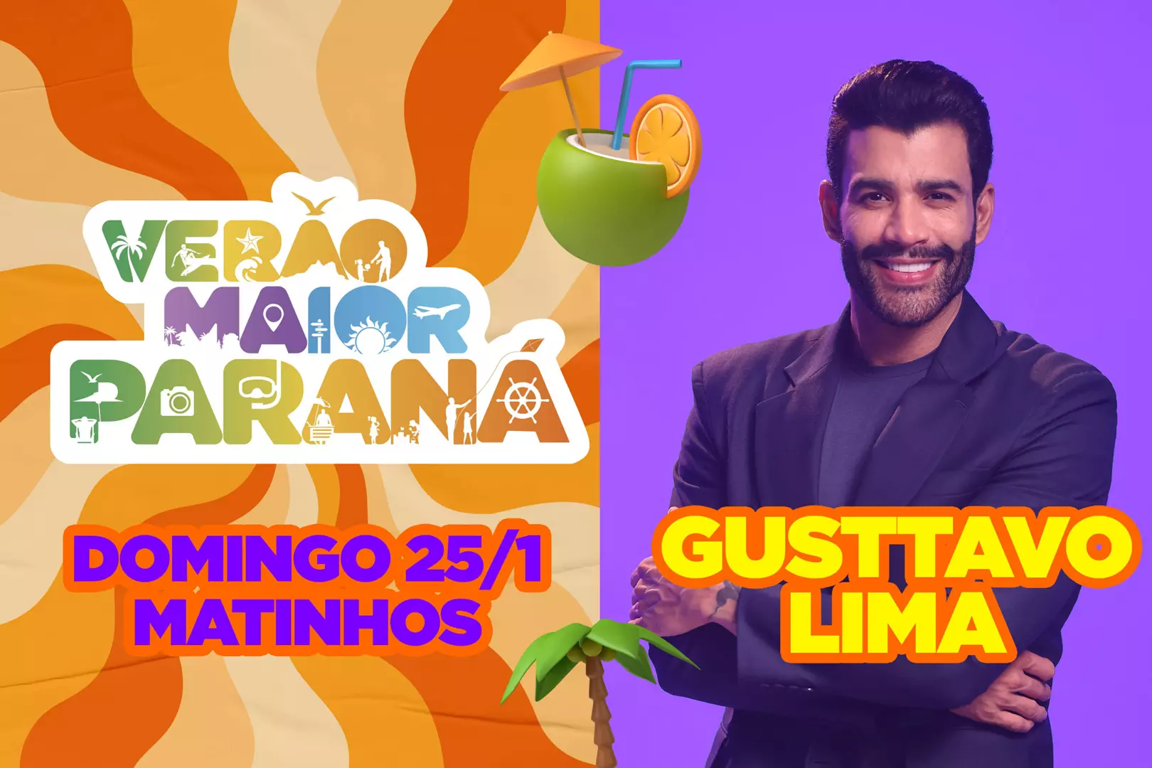 Gusttavo Lima vai se apresentar no Verão Maior Paraná dia 25 de janeiro